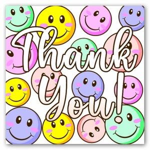 ♥️ 5x25 / 60 Thank you Stickers